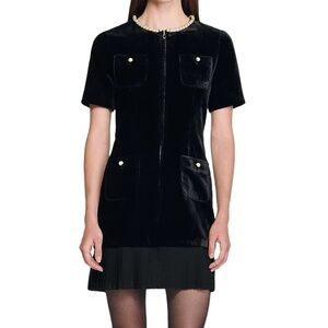 Isadora Short Velvet Dress